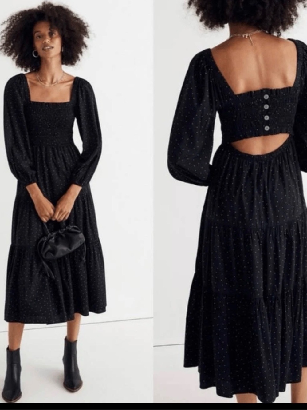 Madewell Lucie Tiered Midi Dress Size XXS